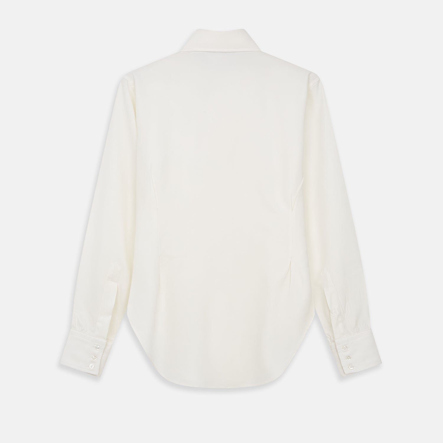 Cream Silk Tailored Bianca Shirt