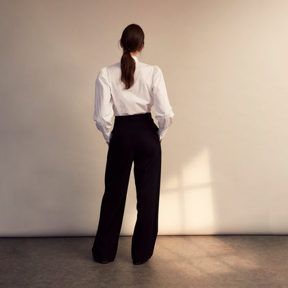 Turnbull and The Deck White Cotton Expressionist Shirt Image 5