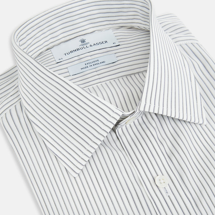 Navy Music Stripe Mayfair Shirt Image 1