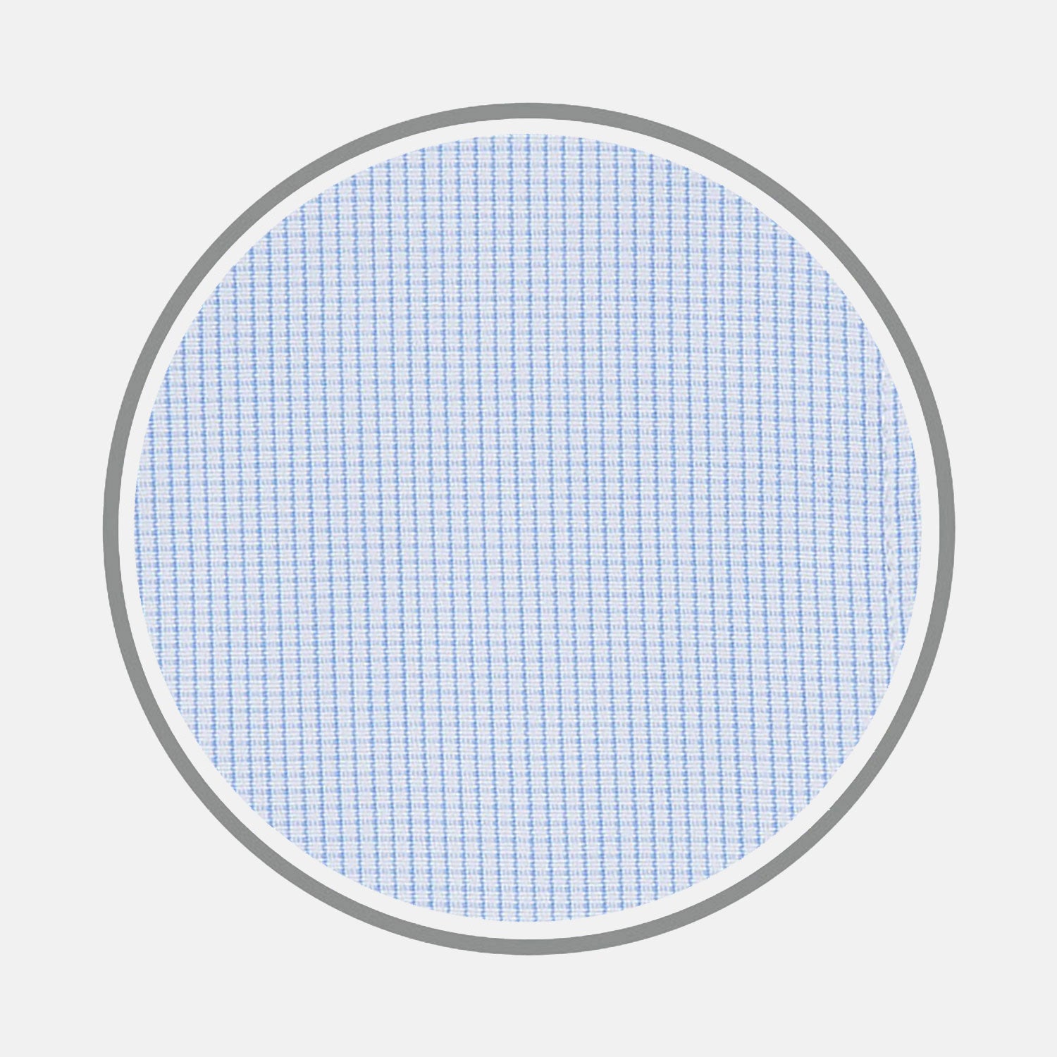 Light Blue Fine Check Cotton Fabric