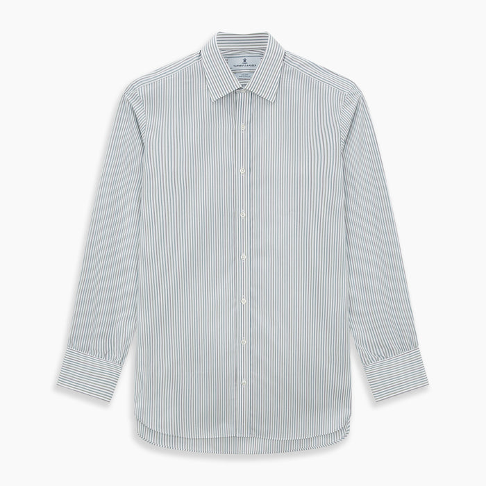 Forest Green with Multicoloured Music Stripe Mayfair Shirt Image 6