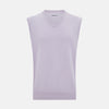 Lilac Cashmere V-Neck Vest