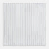 View 3 of product The Turnbull & Asser Navy and Blue Wide Pinstripe Hand-Rolled Handkerchief features bold vertical stripes and is shown flat on a white background.