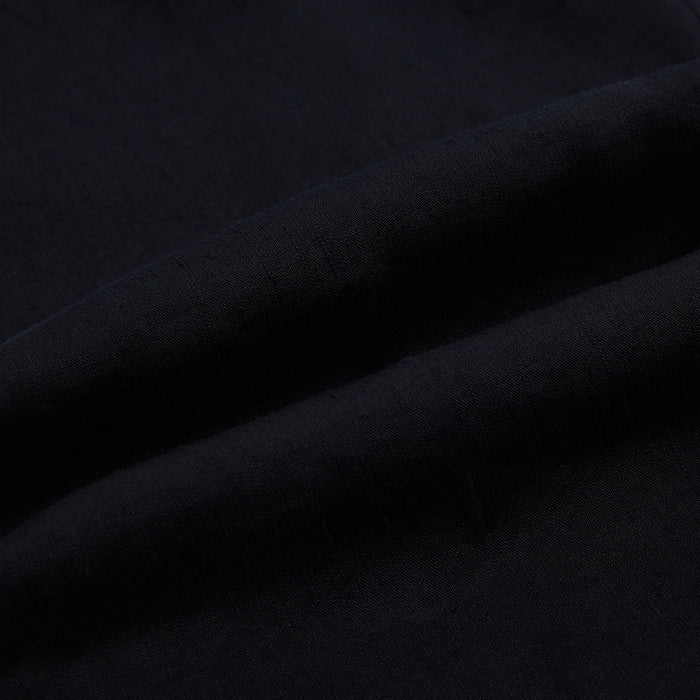 Navy Linen Blend Henry Trousers Image 6