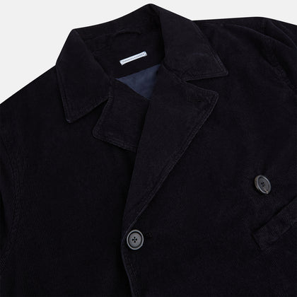 Navy Kingston Corduroy Caban Jacket