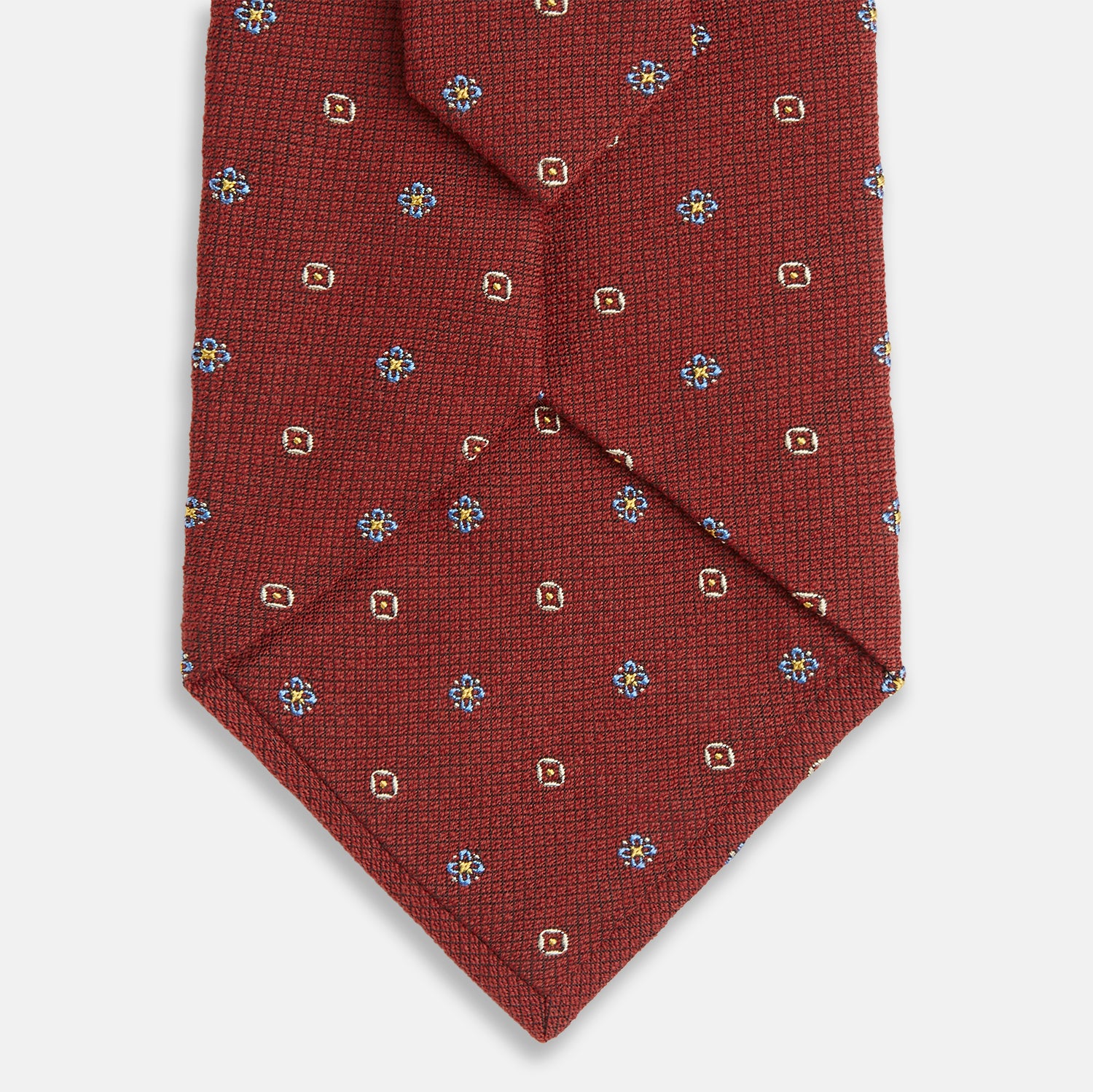 Red Motif Silk Tie