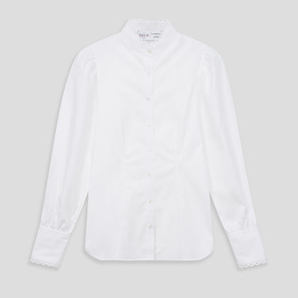 Turnbull and The Deck White Cotton Expressionist Shirt