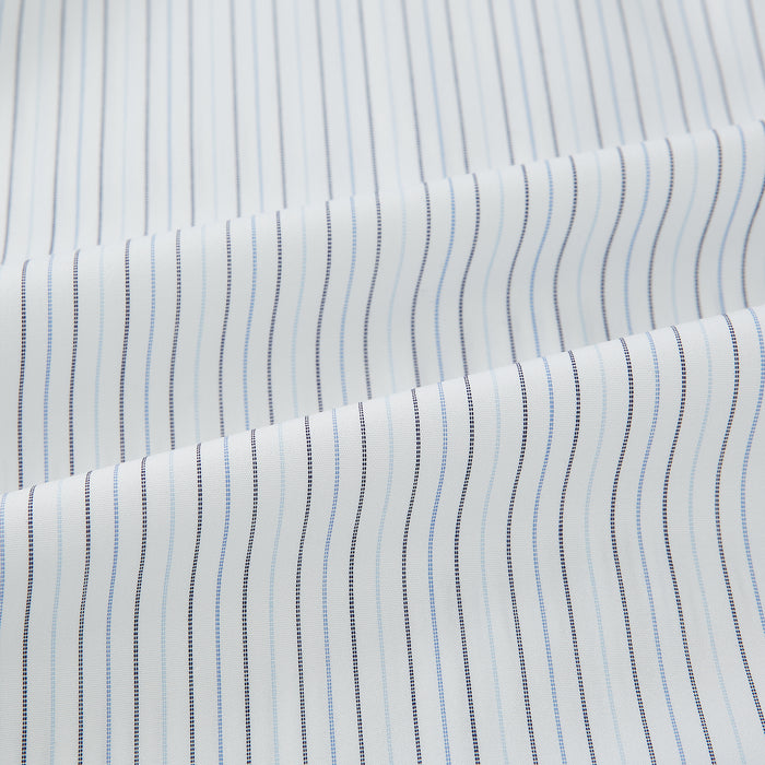 Blue Multi-Tone Double Pinstripe Mayfair Shirt Image 5