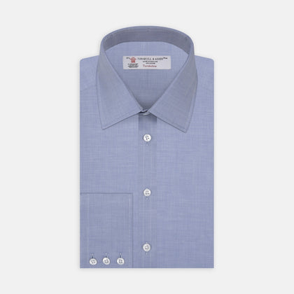 Blue Herringbone Cotton Fabric