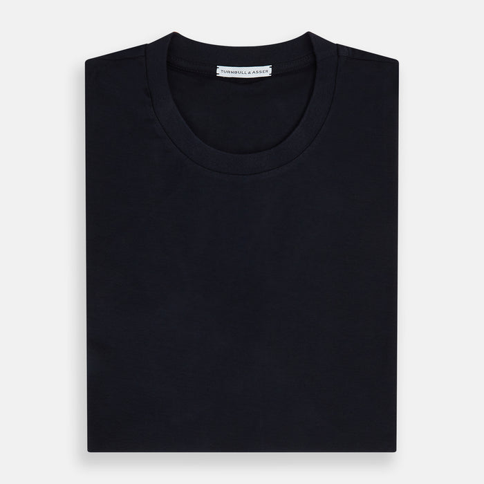 Navy Short-sleeve Fitted T-Shirt Image 4