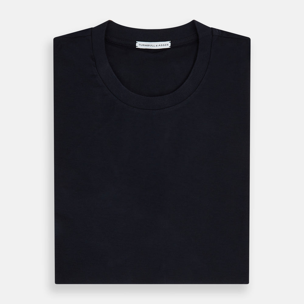 Navy Short-sleeve Fitted T-Shirt