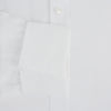 View 3 of product The Turnbull & Asser Plain White Cotton Shirt features a T&A collar and double cuffs, shown flat on a white background—ideal for pairing with standout ties or achieving a minimalist look.