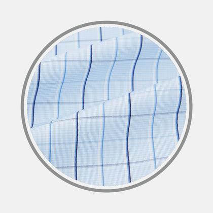 NAVY AND BLUE COMBINATION CHECK FABRIC