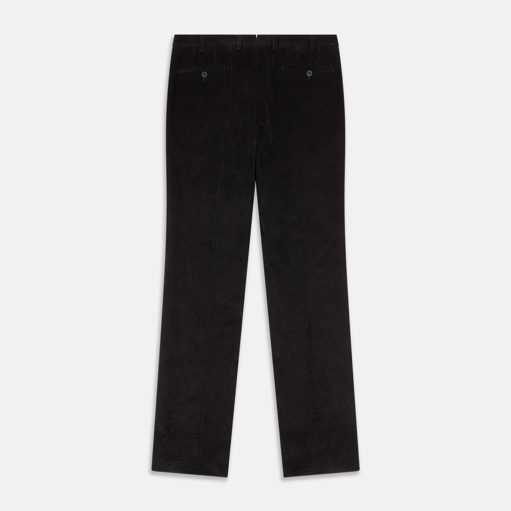 Black Cotton Cord Manson Trouser