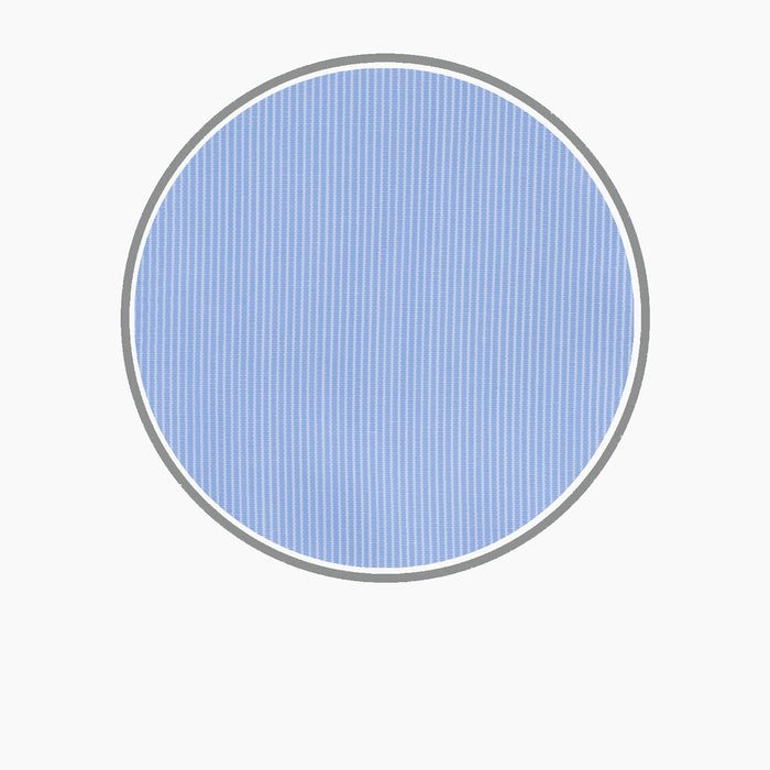 Light Blue Fine Stripe Cotton Fabric Image 2