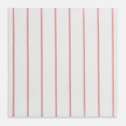 Coral Track Stripe Hand-Rolled Handkerchief Image 2