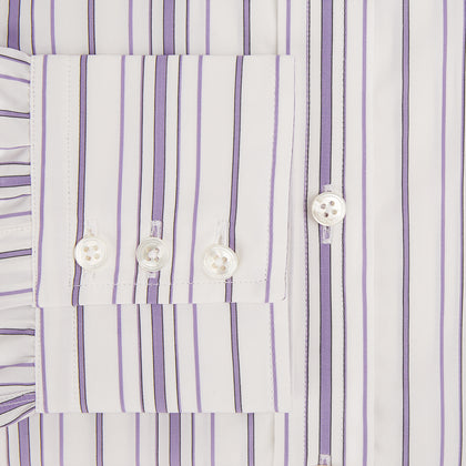 Purple Multi Stripe Mayfair Shirt Image 3
