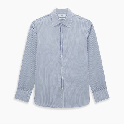 Navy and White Stripe Westminster Shirt Image 8