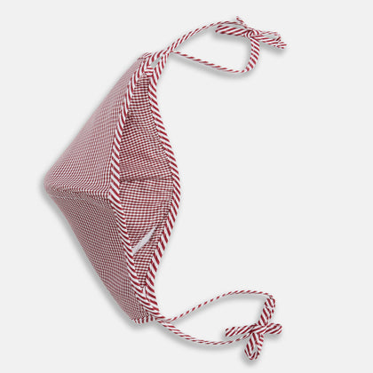 Burgundy Check Commuter Mask With 3 Viroformula™ Filters Image 2