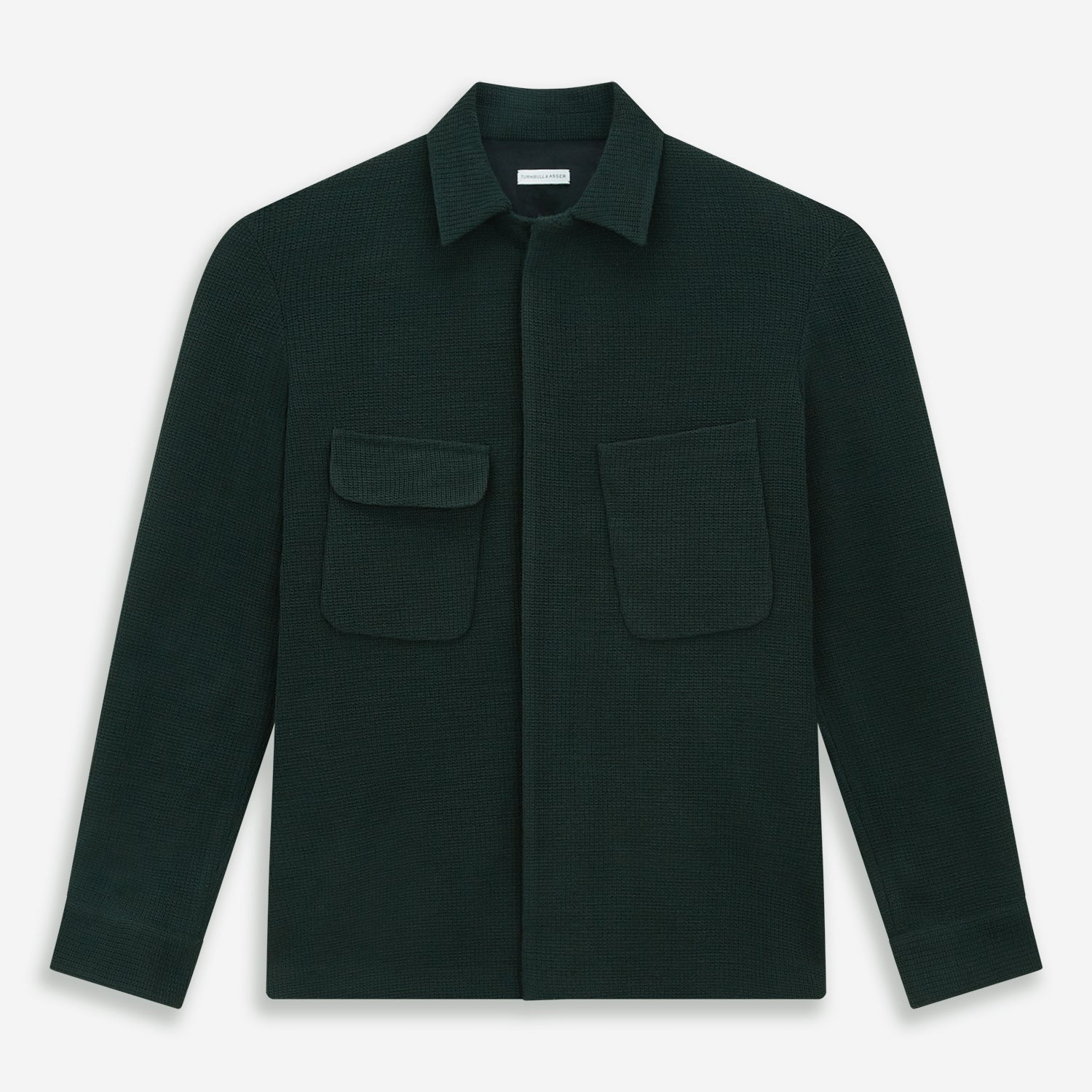 Forest Green Greenwich Knitted Overshirt