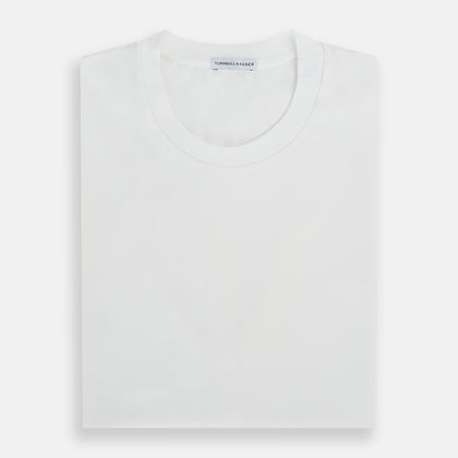 White Short-sleeve Pyjama T-Shirt Image 4