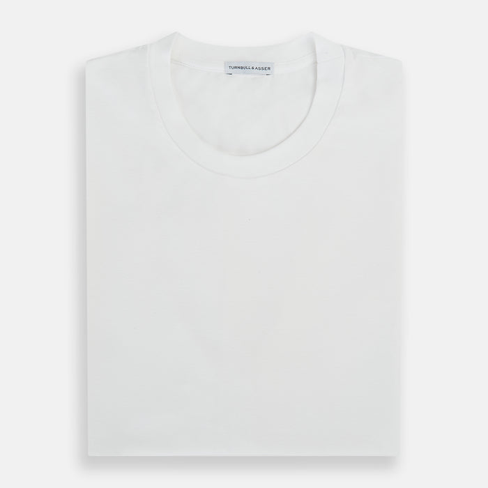 White Short-sleeve Pyjama T-Shirt Image 4