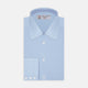 Light Blue Cotton Shirt with T&A Collar and 3-Button Cuffs