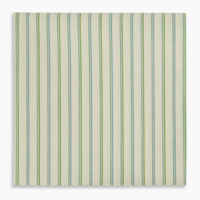 Hand Rolled Green Double Stripe Handkerchief Image 3