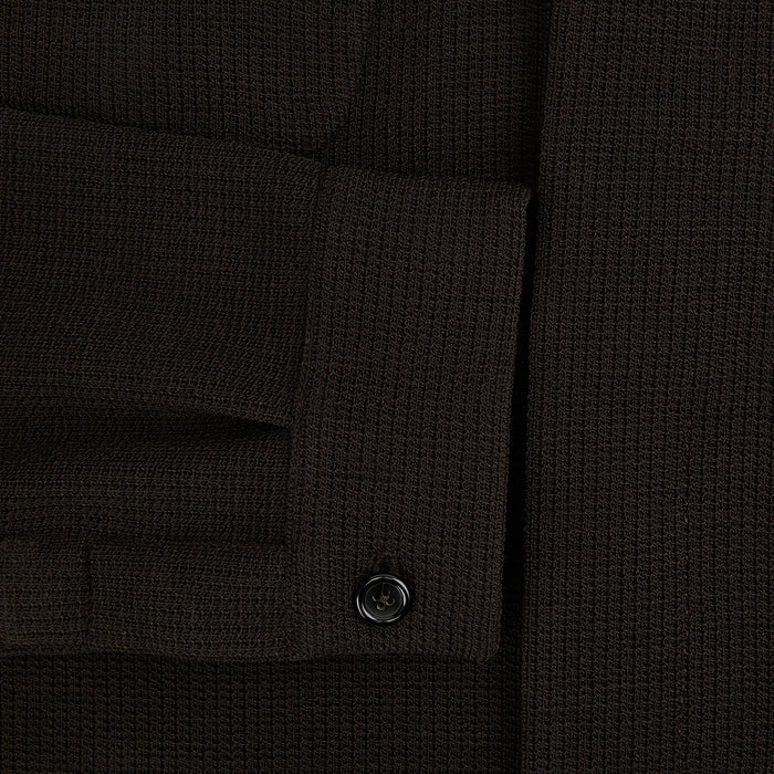 Dark Chocolate Greenwich Knitted Overshirt Image 3