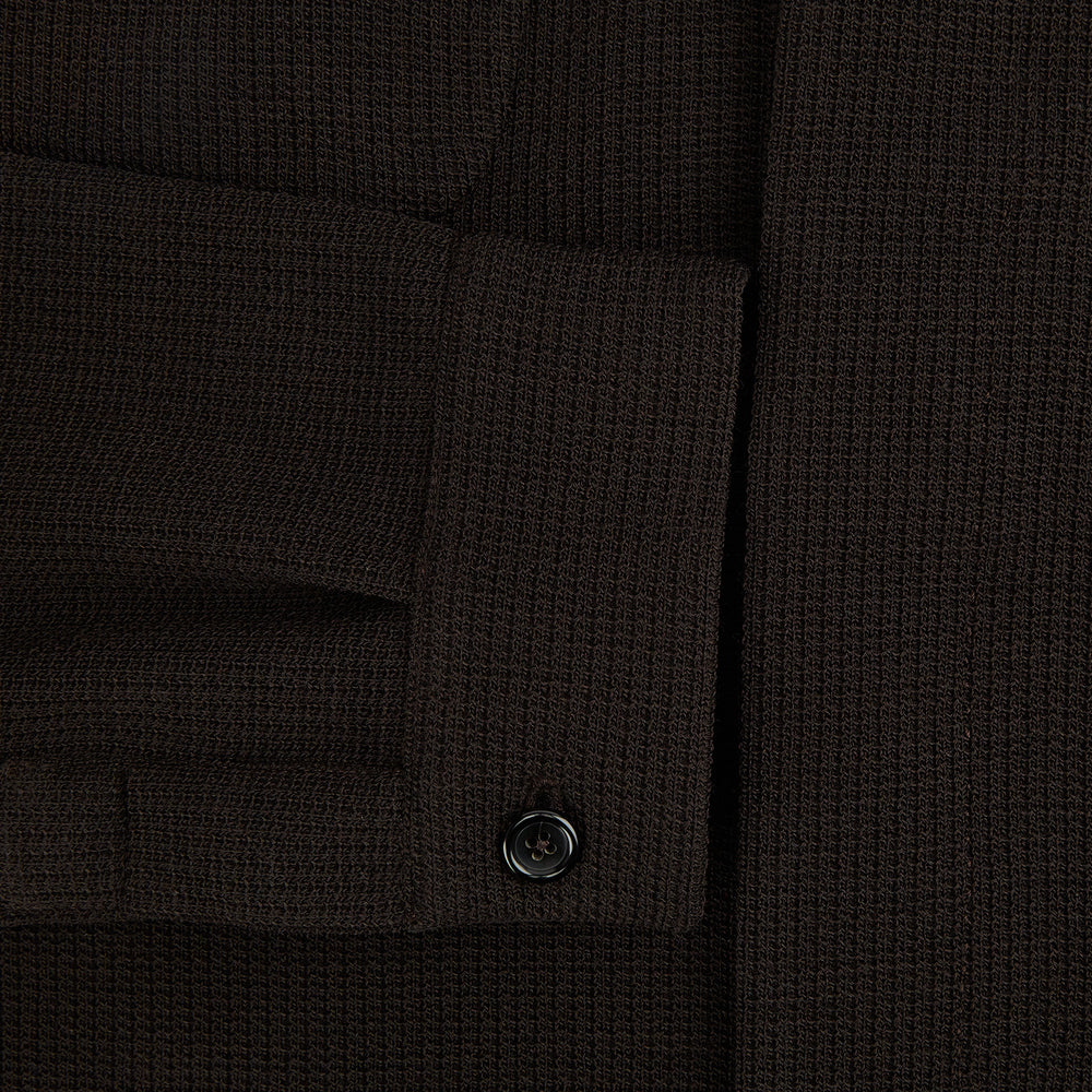 Dark Chocolate Greenwich Knitted Overshirt