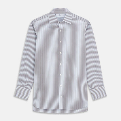 Pale Blue Multi Stripe Cotton Regular Fit Mayfair Shirt