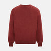 Crimson Red Cashmere Round Neck Jumper