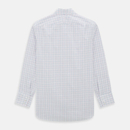 Pink Overlay Grid Check Mayfair Shirt Image 2