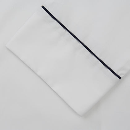 Women's Harriet Plain White Cotton Pyjama Set Image 2