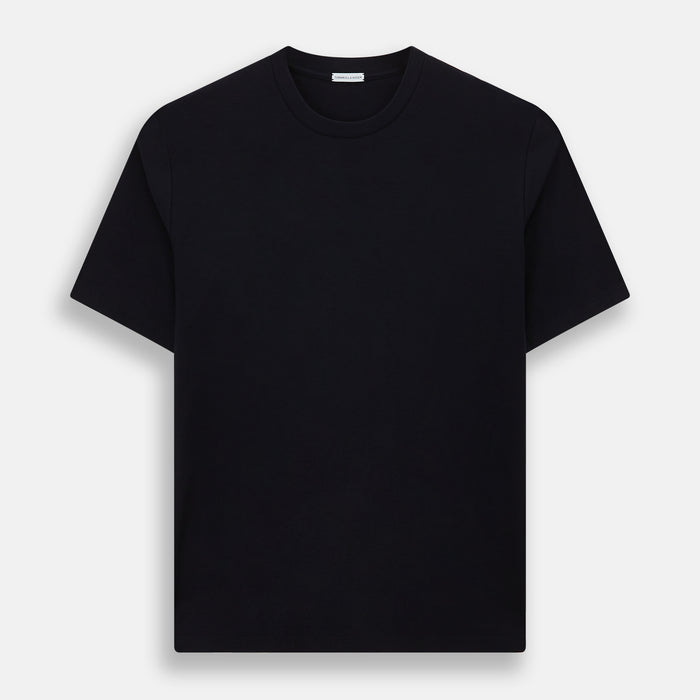 Navy Short-sleeve Fitted T-Shirt