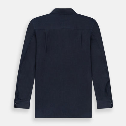 Navy Piccadilly Shirt Image 2