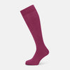 View 1 of product A single Turnbull & Asser Pink Long Sock is shown upright against a plain white background.
