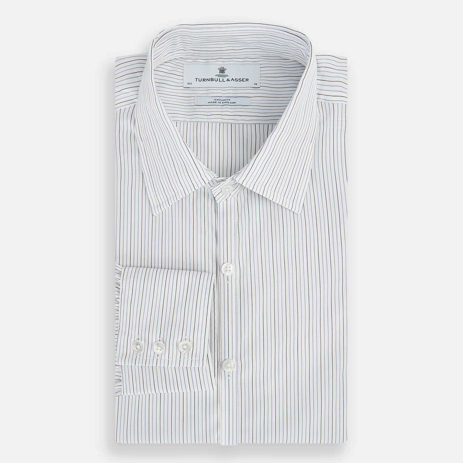 Image 5 of product Grey and Blue Pinstripe Westminster Shirt