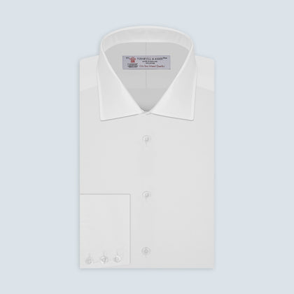 Sea Island Cotton Classic Fit White Shirt