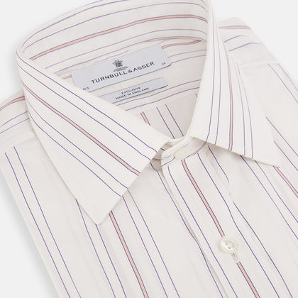 Purple and Rose Multi Stripe Mayfair Shirt