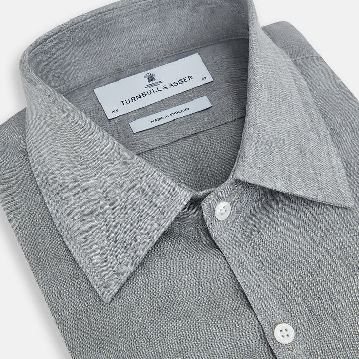 Grey Linen Westminster Shirt Image 1