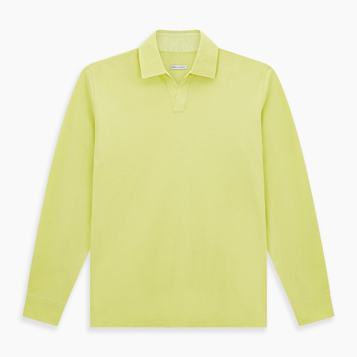 Lime Green Rugby Polo Shirt Image 6