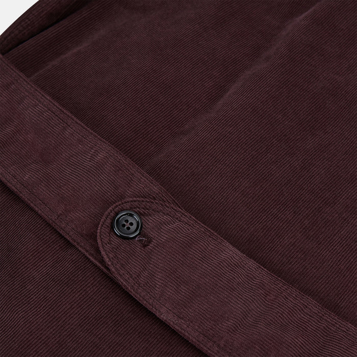 Burgundy Kingston Corduroy Caban Jacket Image 3