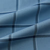 View 6 of product The Turnbull & Asser Steel Grey Grid Check Mayfair Shirt is a long-sleeve, button-up shirt in light blue Italian cotton, shown against a plain white background.