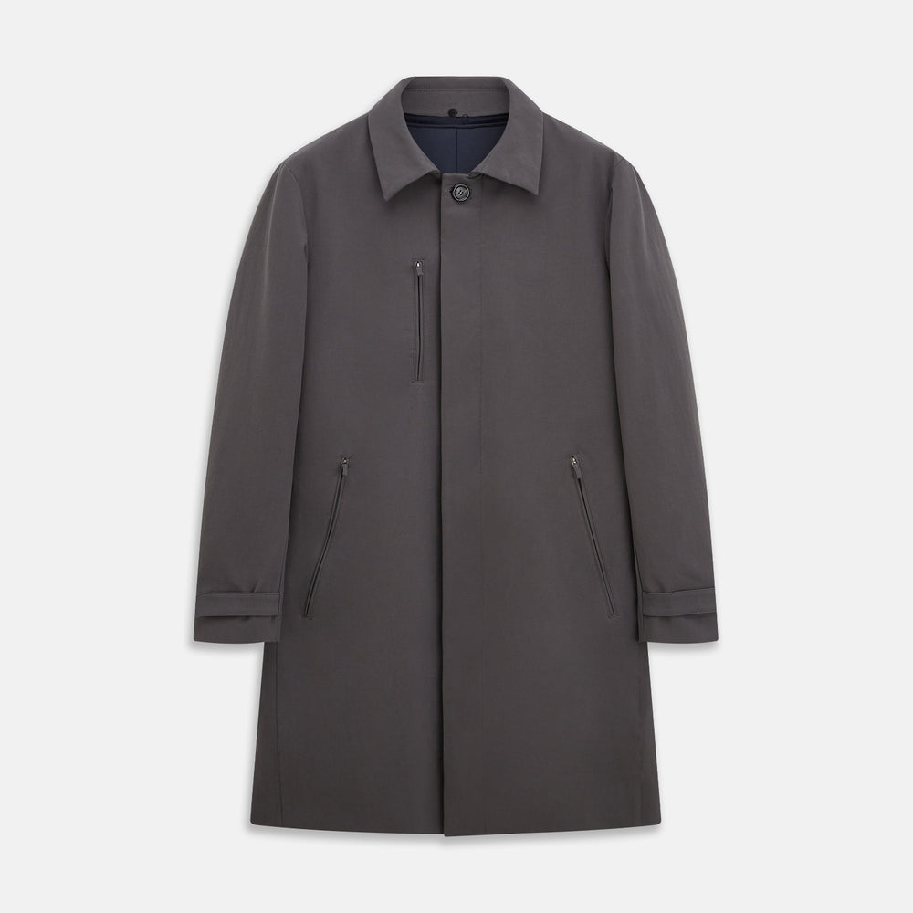 Charcoal Melange John Arthur Trench Coat