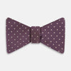 Lilac and Purple Micro Dot Silk Bow Tie