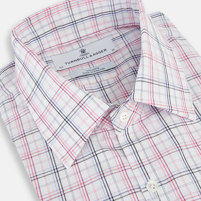 Purple and Blue Multi Check Westminster Shirt Image 1