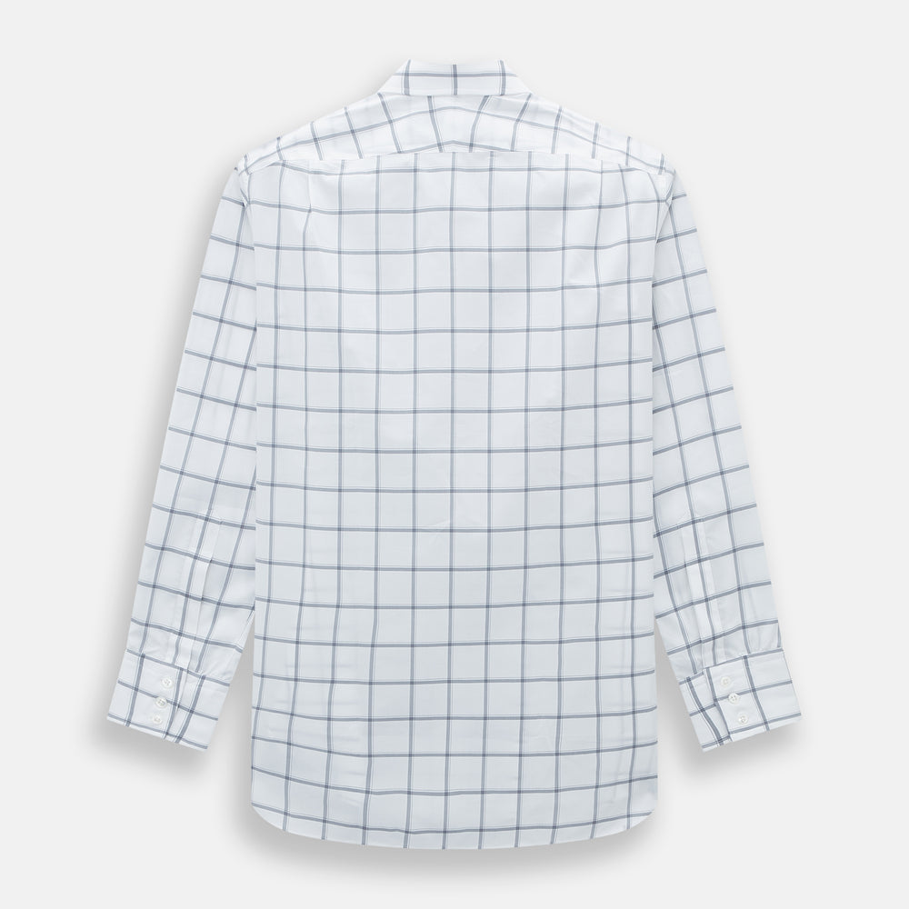 Grey Grid Check Mayfair Sirt