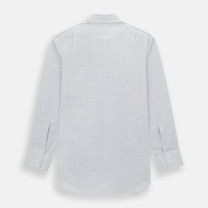 Navy and Blue Multi Grid Check Mayfair Shirt Image 2