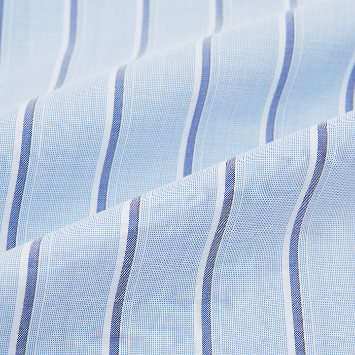 Blue and Navy Multi-Stripe Westminster Shirt Image 7
